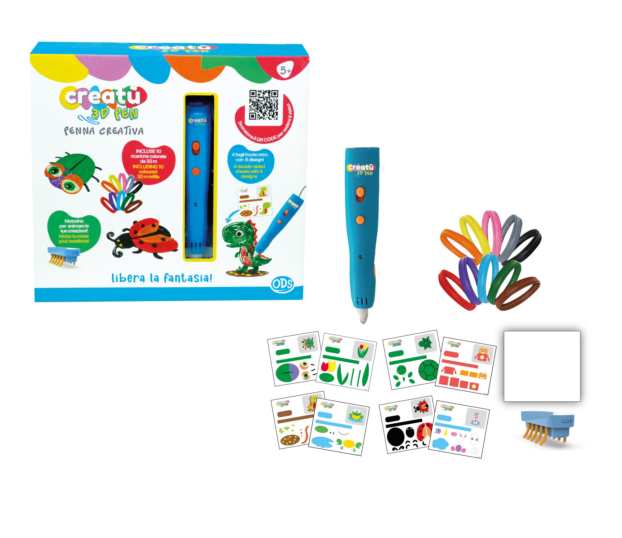 CREATU' PENNA 3D CREATIVA C/ACCESSORI E RICARICHE